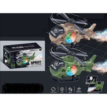 Battery Operated Military Spray Helicopter